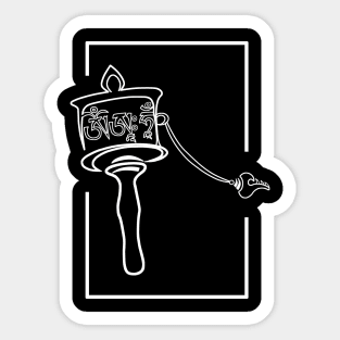 'Mani' Prayer Wheel Sticker